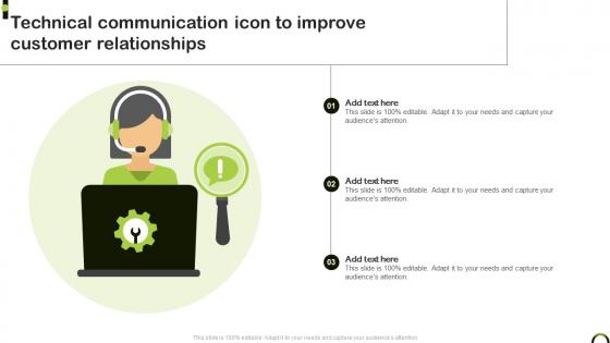 Technical Communication Icon To Improve Customer Relationships
