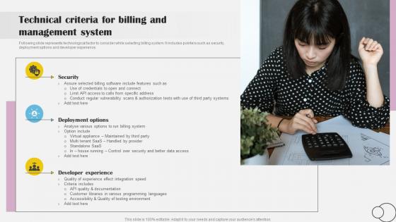 Technical Criteria For Billing And Management Implementing Billing Software To Enhance Customer