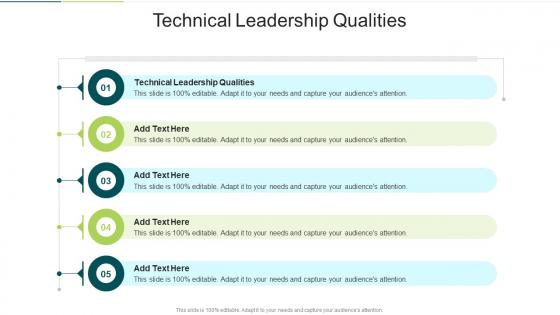 Technical Leadership Qualities In Powerpoint And Google Slides Cpb