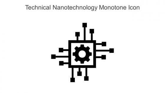 Technical Nanotechnology Monotone Icon In Powerpoint Pptx Png And Editable Eps Format