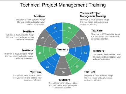 Technical project management training ppt powerpoint presentation icon example cpb