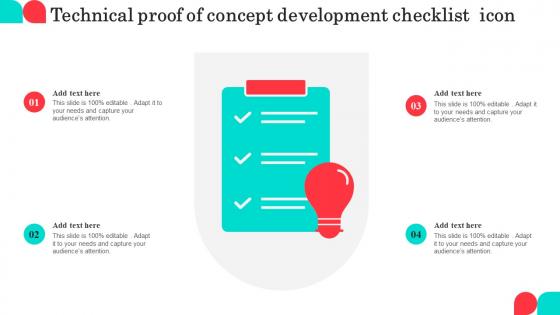 Technical Proof Of Concept Development Checklist Icon