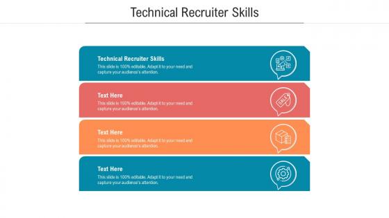 Technical recruiter skills ppt powerpoint presentation slides example cpb
