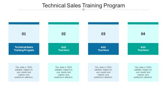 Technical Sales Training Program In Powerpoint And Google Slides Cpb