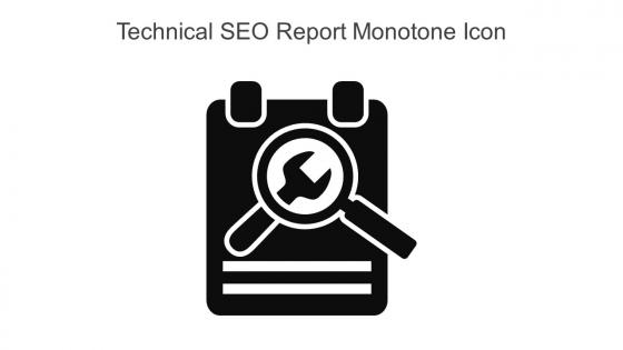 Technical SEO Report Monotone Icon In Powerpoint Pptx Png And Editable Eps Format
