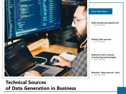 Technical sources of data generation in business