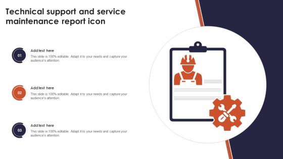 Technical Support And Service Maintenance Report Icon
