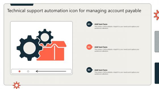 Technical Support Automation Icon For Managing Account Payable