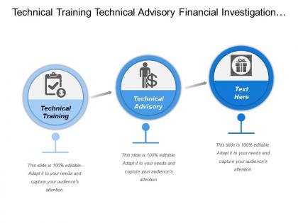Technical training technical advisory financial investigation practice development
