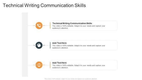 Technical Writing Communication Skills In Powerpoint And Google Slides Cpb