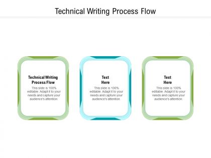 Technical writing process flow ppt powerpoint presentation ideas samples cpb