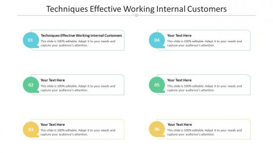 Techniques effective working internal customers ppt powerpoint presentation layouts cpb