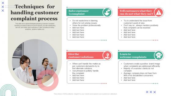 Techniques For Handling Customer Complaint Process