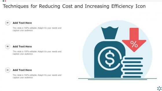 Techniques For Reducing Cost And Increasing Efficiency Icon