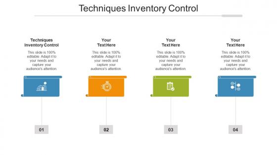 Techniques Inventory Control Ppt Powerpoint Presentation Icon Visuals Cpb