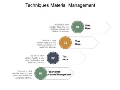 Techniques material management ppt powerpoint presentation portfolio good cpb