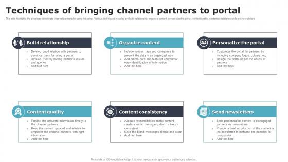 Techniques Of Bringing Channel Partners To Portal