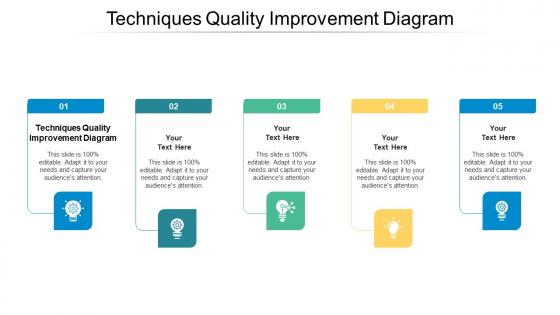Techniques Quality Improvement Diagram Ppt Powerpoint Presentation Styles Cpb
