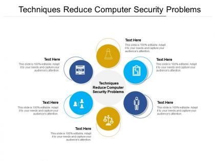 Techniques reduce computer security problems ppt powerpoint presentation infographics skills cpb