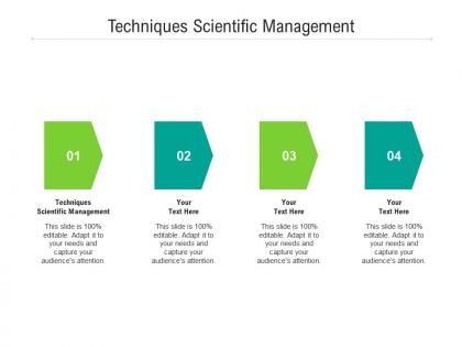 Techniques scientific management ppt powerpoint presentation portfolio inspiration cpb
