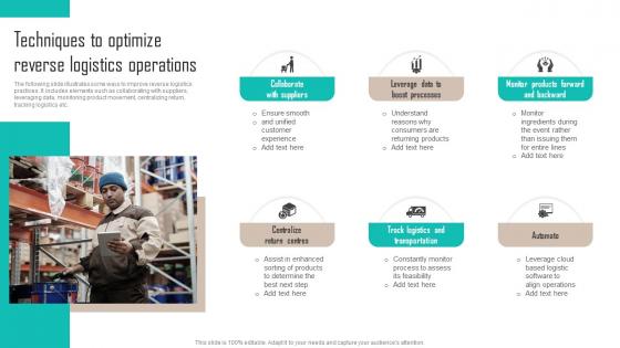 Techniques To Optimize Reverse Logistics Operations Implementing Latest Manufacturing Strategy SS V