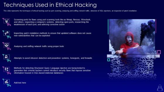 Techniques used in ethical hacking ppt powerpoint presentation gallery structure