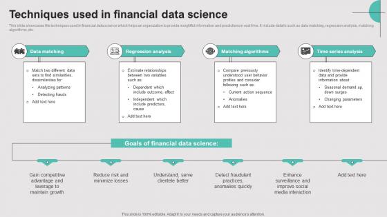 Techniques Used In Financial Data Science