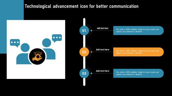 Technological Advancement Icon For Better Communication