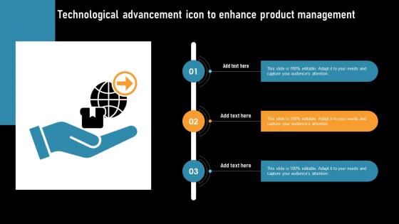Technological Advancement Icon To Enhance Product Management