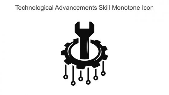 Technological Advancements Skill Monotone Icon In Powerpoint Pptx Png And Editable Eps Format
