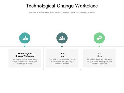 Technological change workplace ppt powerpoint presentation gallery vector cpb