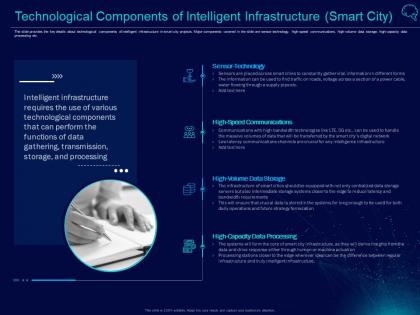 Technological components of intelligent infrastructure smart city intelligent infrastructure