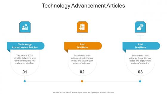Technology Advancement ArticlesIn Powerpoint And Google Slides Cpb