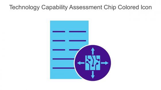 Technology Capability Assessment Chip Colored Icon In Powerpoint Pptx Png And Editable Eps Format