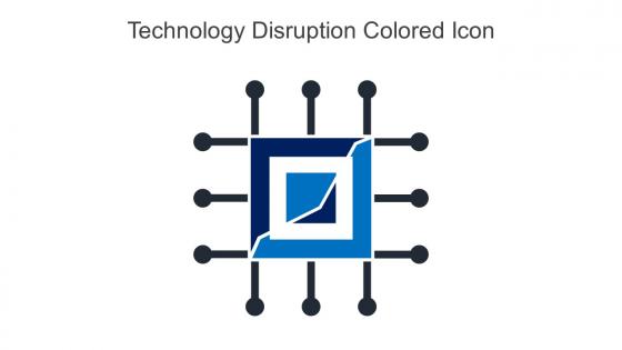 Technology Disruption Colored Icon In Powerpoint Pptx Png And Editable Eps Format