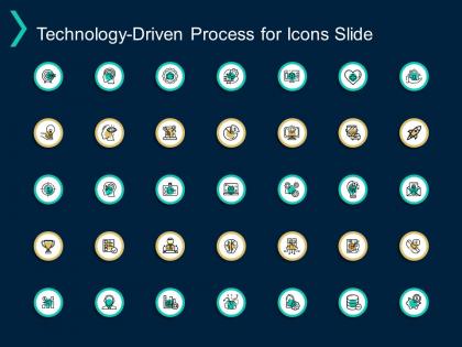 Technology driven process for icons slide goal checklist c96 ppt powerpoint presentation layouts