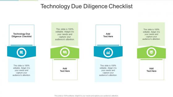Technology Due Diligence Checklist In Powerpoint And Google Slides Cpb