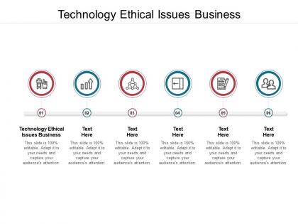 Technology ethical issues business ppt powerpoint presentation infographic template graphics pictures cpb