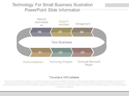 Technology for small business illustration powerpoint slide information