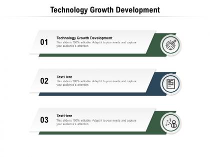 Technology growth development ppt powerpoint presentation ideas maker cpb