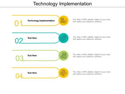 Technology implementation ppt powerpoint presentation icon layout ideas cpb