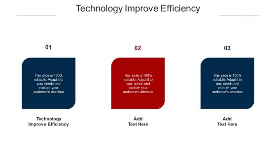 Technology Improve Efficiency Ppt Powerpoint Presentation Model Slide Download Cpb