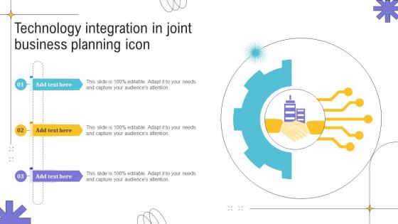 Technology Integration In Joint Business Planning Icon
