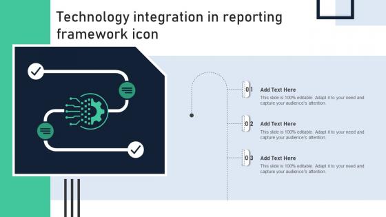 Technology Integration In Reporting Framework Icon