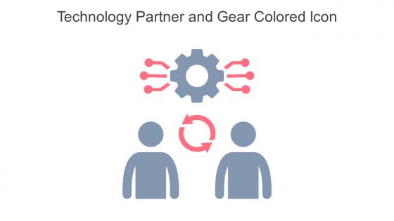 Technology Partner And Gear Colored Icon In Powerpoint Pptx Png And Editable Eps Format