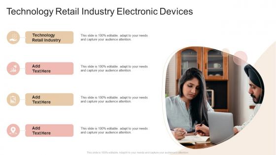 Technology Retail Industry Electronic Devices In Powerpoint And Google Slides Cpb