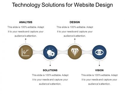 Technology solutions for website design presentation backgrounds