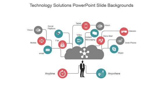 Technology solutions powerpoint slide backgrounds