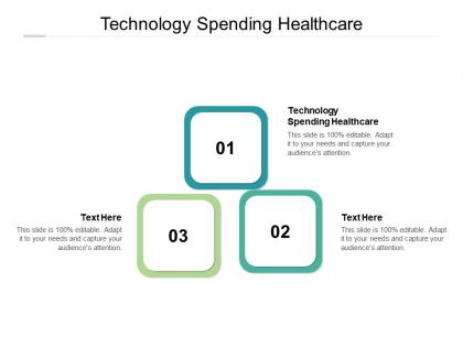 Technology spending healthcare ppt powerpoint presentation professional inspiration cpb