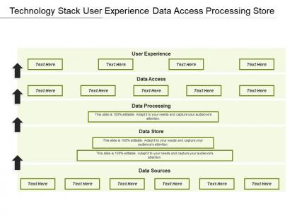 Technology stack user experience data access processing store
